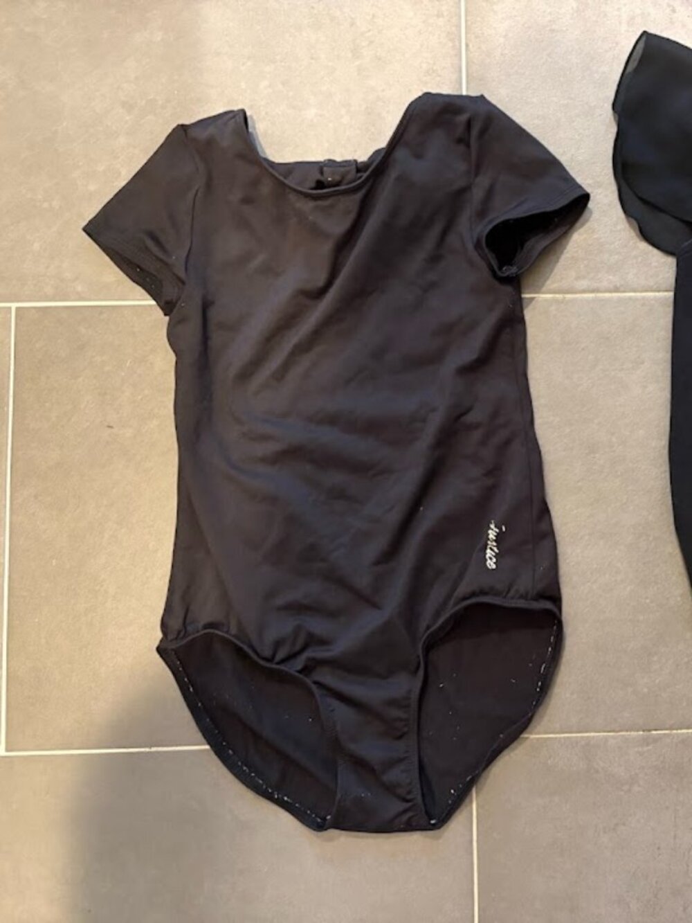 Justice Black Dance Leotard Size XS (4/5)